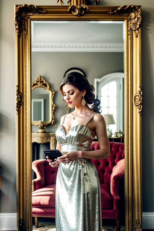 mirror photo pose girl simple