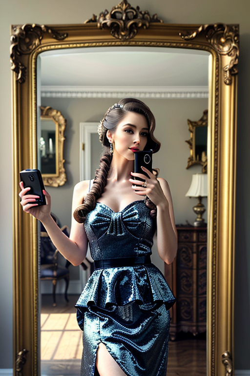 mirror pic girl black blur